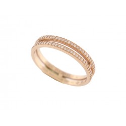 BAGUE HERMES ALLIANCE ARIANE PM OR ROSE 18K DIAMANTS 54 GOLD DIAMONDS RING 3800€