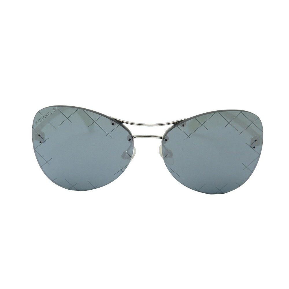 lunettes de soleil chanel aviateur 4218 metal argente