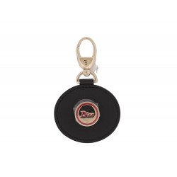 NEUF PORTE CLES CHRISTIAN DIOR LOGO ROND S1093OSIP CUIR LEATHER KEY HOLDER 290€