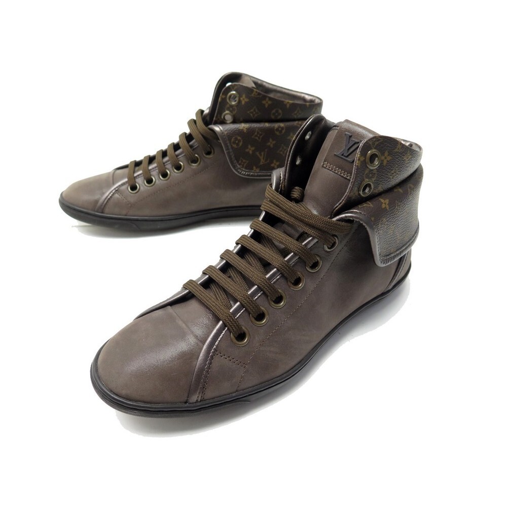 Louis Vuitton Brown Monogram Canvas Stellar High Top Sneakers Size