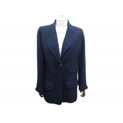 NEUF VESTE CHANEL BLAZER P47378V35226 COTON BLEU MARINE L 42 COAT JACKET 6000€