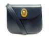 sac a main christian dior cuir bleu marine