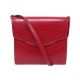 VINTAGE SAC A MAIN HERMES EN CUIR BOX ROUGE BANDOULIERE + BOITE LEATHER HAND BAG