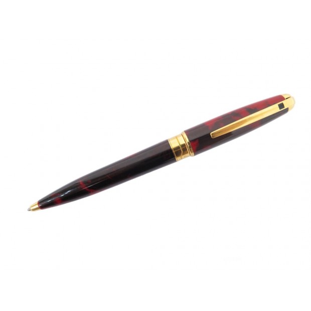 STYLO BILLE ST DUPONT FIDELIO EN LAQUE DE CHINE ROUGE RED BALLPOINT PEN 390€