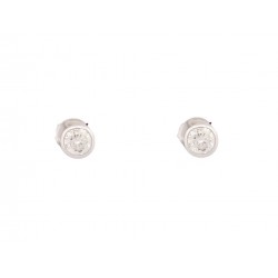 NEUF BOUCLES D'OREILLES VANESSA TUGENDHAFT IDENTITY SOLITAIRES OR DIAMANT 1110€