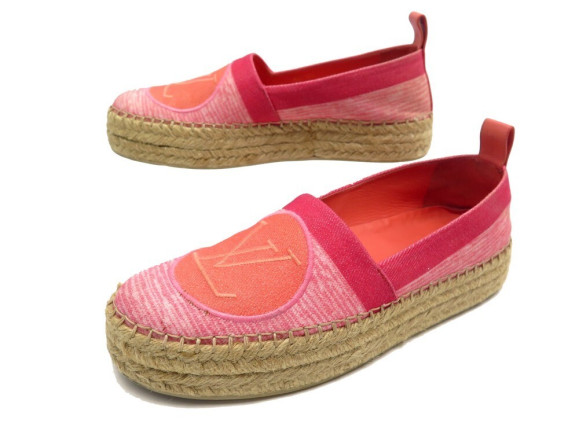 chaussures louis vuitton blue shore 38 espadrilles