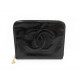 VINTAGE POCHETTE CHANEL LOGO CC CUIR VERNIS NOIR BLACK LEATHER POUCH CLUTCH 950€