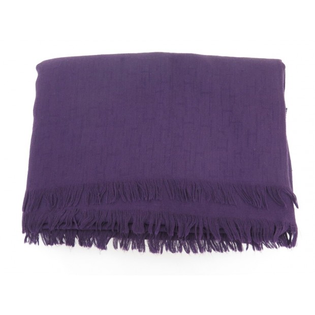 PLAID HERMES COUVRE LIT EN CACHEMIRE SOIE ET LAINE VIOLET PURPLE BLANKET 1460€