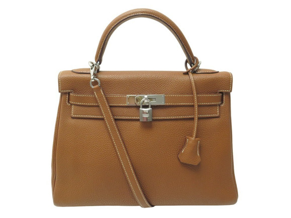 sac a main hermes kelly ii 32 retourne en cuir togo