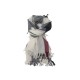 NEUF ECHARPE BURBERRY MOTIF TARTAN 3843960 ECRU LAINE WOOL CHALE SCARF 360€