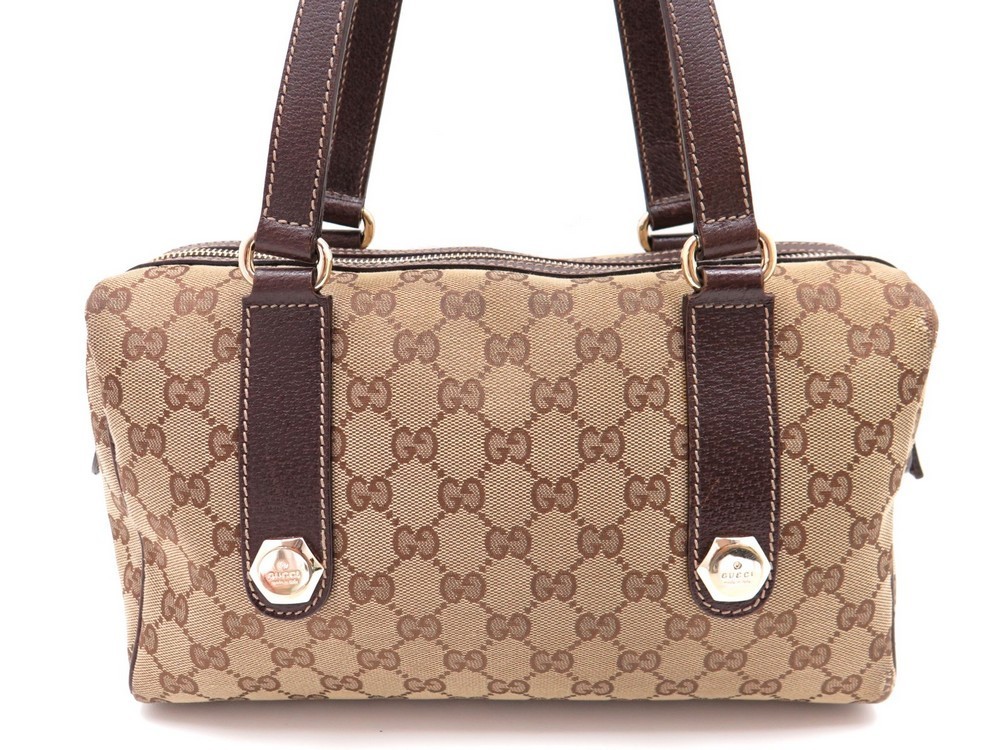 sac a main gucci boston 152457 en toile monogrammee