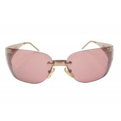 LUNETTES DE SOLEIL FENDI FS315R STRASS EN METAL ROSE PINK SUNGLASSES 420€