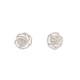 NEUF BOUCLES D'OREILLES VANESSA TUGENDHAFT LA ROSE DIAMANT OR GOLD EARRING 2895€