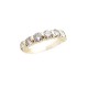 BAGUE EN OR JAUNE 3.4GR ET 7 DIAMANTS 1.1CT T 54 BIJOU GOLD DIAMONDS RING JEWEL