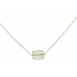 COLLIER MORGANNE BELLO COUSSIN FRIANDISE OR JAUNE 38-40 CRISTAL NECKLACE 620€