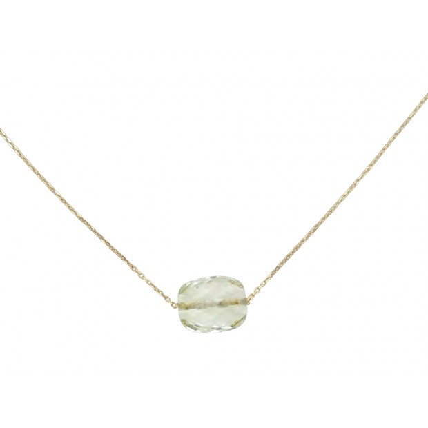 COLLIER MORGANNE BELLO COUSSIN FRIANDISE OR JAUNE 38-40 CRISTAL NECKLACE 620€