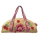 SAC A MAIN CHRISTIAN DIOR BOWLING WICKER FLOWER FRAME HAND BAG PURSE 1700€