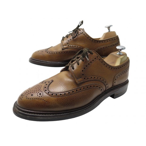 CHAUSSURES CROCKETT & JONES PEMBROKE 8679 7.5E 41.5 DERBY MARRON SHOES 650€