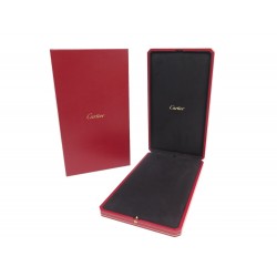 NEUF BOITE POUR COLLIER CARTIER GM COJO7004 EN CUIR ROUGE NEW BOX FOR NECKLACE