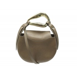 SAC A MAIN CHLOE KISS SMALL BANDOULIERE CUIR TAUPE BANDOULIERE BAG PURSE 1190€