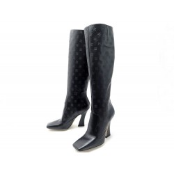 NEUF CHAUSSURES FENDI BOTTES STIVALE KARLIGRAPHY 8W7041 38.5 EN CUIR BOOTS 2000€
