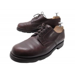 CHAUSSURES JM WESTON DERBY 555 7D 41 EN CUIR MARRON SEMELLES GOMME SHOES 690€