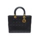 VINTAGE SAC A MAIN CHRISTIAN DIOR LADY LARGE CUIR CANNAGE PURSE HAND BAG 6200€