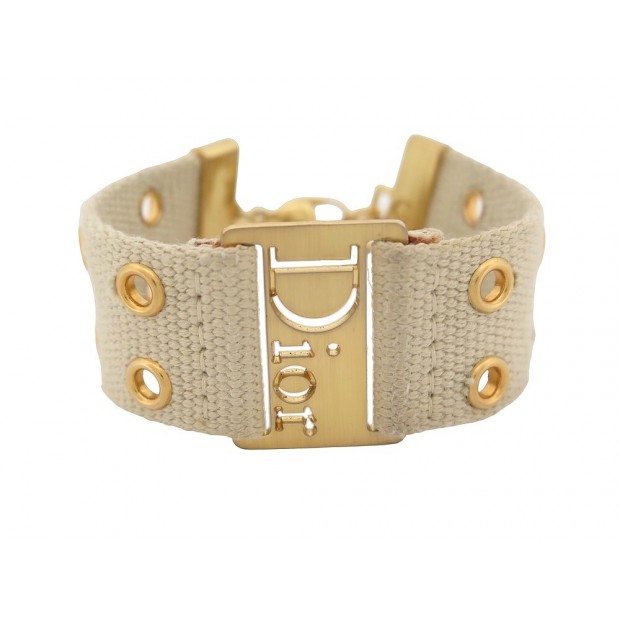 BRACELET CHRISTIAN DIOR STREET CHIC COLLIER DE CHIEN 18-23CM STRAP BANGLE 400€