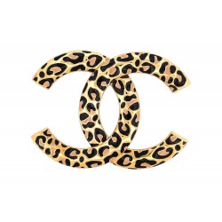 NEUF BROCHE CHANEL LOGO CC PANTHERE EN METAL DORE NEW GOLDEN PANTHER BROOCH 890€
