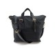 NEUF SAC A MAIN LANCEL JUNE CABAS ZIPPE MOYEN MODELE 8623 NYLON NOIR BAG 325€