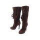 CHAUSSURES YVES SAINT LAURENT 248007 BOTTES CAVALIERES PAMPILLES 36 BOOTS 1100€