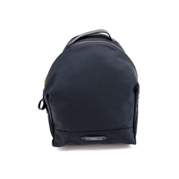 NEUF SAC A DOS LANCEL JUNE 8631 NYLON NOIR FEMME CANVAS BACKPACK DUSTBAG 275€