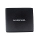 NEUF PORTEFEUILLE BALENCIAGA CASH SQUARE WALLET 594549 CUIR NOIR PURSE 275€