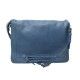 SAC A MAIN JEROME DREYFUSS ALBERT BANDOULIERE EN CUIR GRAINE BLEU HAND BAG 990€