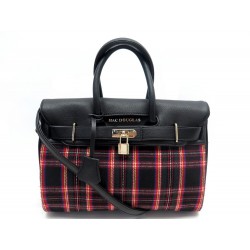 SAC A MAIN MAC DOUGLAS PYLA FANTASIA CABAS SIMILI CUIR TOILE MOTIF KILT BAG 179€