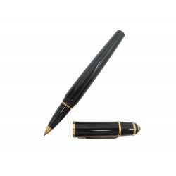 STYLO BILLE CARTIER DIABOLO ROLLERBALL EN RESINE NOIR BLACK RESIN PEN 485€