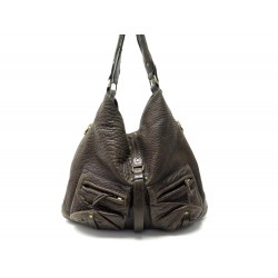 SAC A MAIN JEROME DREYFUSS ETIENNE EN CUIR BANDOULIERE MARRON HAND BAG 1100€