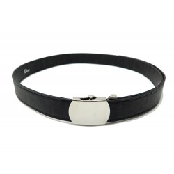 CEINTURE DIOR HOMME TOILE OBLIQUE T95 EN TOILE NOIRE BLACK CANVAS BELT 570€