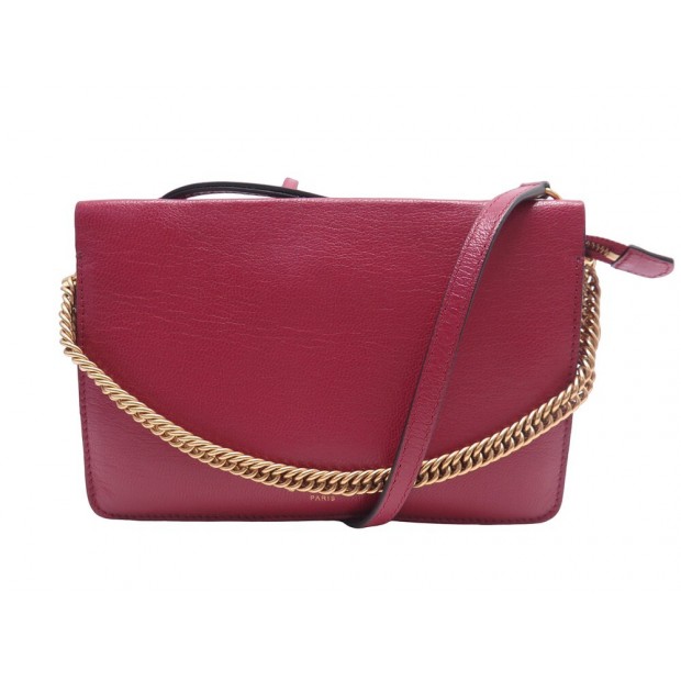 NEUF SAC A MAIN GIVENCHY CROSS 3 CUIR BORDEAUX BANDOULIERE PURSE HAND BAG 895€