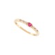 BAGUE MAUBOUSSIN CAPSULE D'EMOTIONS OR JAUNE 18K RUBIS & DIAMANTS 51 RING 585€