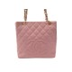 SAC A MAIN CHANEL SHOPPING CABAS EN CUIR CAVIAR ROSE PINK HAND BAG PURSE 6000€