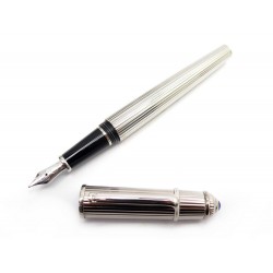 STYLO PLUME CARTIER DIABOLO ST180034 EN METAL ARGENTE + BOITE FOUNTAIN PEN 790€