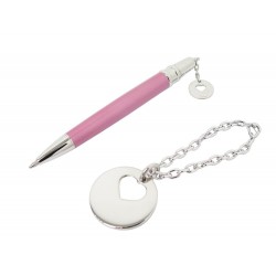 NEUF STYLO BILLE CARTIER PEN WITH CHARMS ST230001 ROSE PORTE CLE 33123 PEN 630€