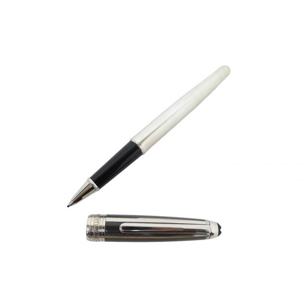 STYLO ROLLER MONTBLANC MEISTERSTUCK SOLITAIRE EN ARGENT ET CARBONE PEN 785€