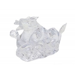 NEUF STATUETTE BACCARAT ZODIAQUE DRAGON EN CRISTAL TRANSPARENT + BOITE 365€