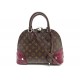 NEUF SAC A MAIN LOUIS VUITTON ALMA PM M41344 MONOGRAM & CUIR BORDEAUX BAG 2195€