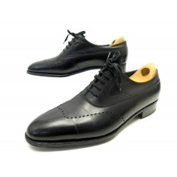 CHAUSSURES JOHN LOBB FARNDON RICHELIEU 7E 41 CUIR NOIR EMBAUCHOIRS SHOES 1560€