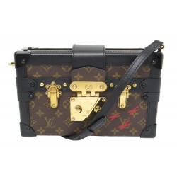 SAC A MAIN LOUIS VUITTON PETITE MALLE BANDOULIERE TOILE MONOGRAM HAND BAG 5200€