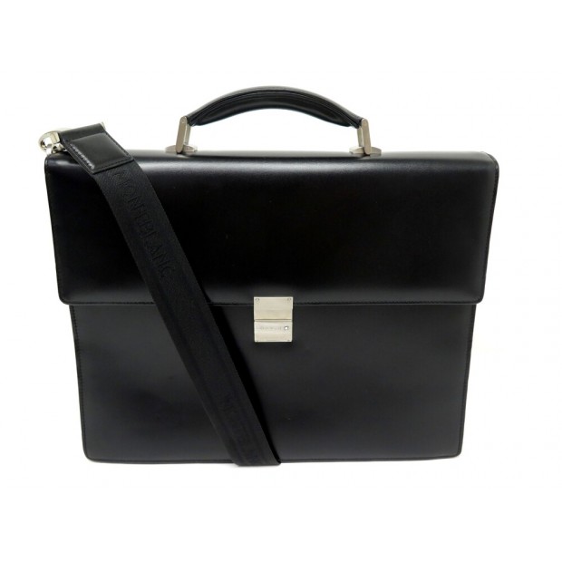 SACOCHE MONTBLANC MEISTERSTUCK 104607 CARTABLE CUIR BANDOULIERE BRIEFCASE 1590€