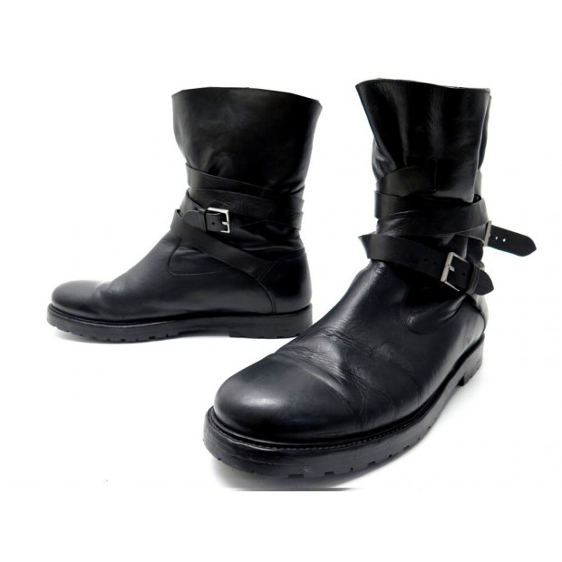 CHAUSSURES DIOR BOTTINES COMBAT A SANGLES HEDI SLIMANE 43.5 BOOTS SHOES 1200€